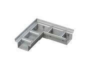 Alca Drenážní žlab rohový nastavitelný, 10 cm, nerez