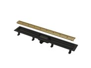 Alcadrain SIMPLE Podlahový žlab 85 cm s okrajem pro perforovaný rošt, mosaz