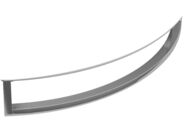 GSI NORM čelní držák ručníků 60cm, pro umyvadlo 8645111, chrom