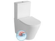 Sapho PACO WC kombi, Rimless, spodní/zadní odpad, bílá