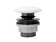 GSI GSI umyvadlová výpust 5/4“, click-clack, keramická zátka, 5-65mm, bílá
