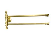Sapho PERLA dvojitý držák ručníků otočný 390mm, zlato