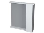 Sapho PULSE galerka s LED osvětlením, 75x80x17cm, pravá, bílá/antracit