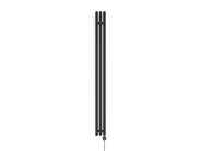 Oltens Stang koupelnový radiátor 180x15cm elektrický, černá mat