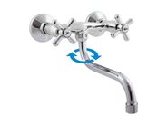 Slezák-RAV CZ Morava dřezová/umyvadlová baterie, rozteč 150 mm, chrom
