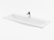 Ravak Clear Umyvadlo, 100x38 cm, s otvorem pro baterii, bez přepadu, bílé