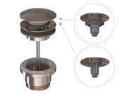 Ravak Umyvadlová pileta ClickClack/pevná, grafit kartáčovaný