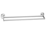 Aqualine RUMBA dvojitý držák ručníků 600x114mm, chrom
