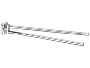 Aqualine RUMBA dvojitý držák ručníků otočný 450mm, chrom