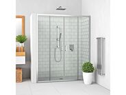 Roth Lega Line čtyřdílné posuvné sprchové dveře LLD4, 110x190 cm, brillant, transparent