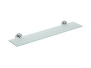 Bemeta Omega skleněná polička, 600x130 mm, chrom
