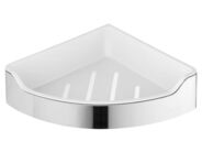 Aqualine SAMBA rohová police do sprchy, 218x63x218mm, nerez lesk