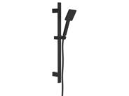 Sapho Sprchová souprava hranatá, posuvný držák 700mm, černá mat