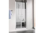 Kermi CADA XS dvoudílné kyvné dveře 86-91x200 cm, CadaClean, stříbrná lesk - výprodej vzorku