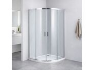 HOPA Barcelona Plus čtvrtkruhový sprchový kout R550, 90x90x190 cm, chrom/čiré sklo