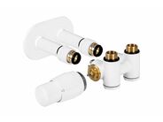 HOPA THERMCOMB-SET Středový ventil (Z4K) s připojením pro elektrickou tyč, levá, bílá