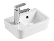 HOPA Piccolo keramické umyvadlo 37x24,5x13,5 cm, levé provedení