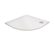 Olsen Spa Venets čtvrtkruhová vanička 100x100x3 cm, R550, litý mramor, bílá