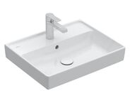 Villeroy & Boch Collaro umyvadlo 55x44 cm, otvor pro bateriii, s přepadem, CeramicPlus, bílá Alpin