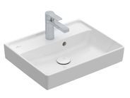 Villeroy & Boch Collaro umývátko 50x40 cm, broušená spodní strana, otvor pro bateriii, s přepadem, CeramicPlus, bílá Alpin