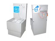 AZP nerezová výlevka chemických WC – na postavení VLK 04