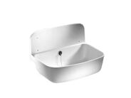 Sanit výlevka 49,5x34,5 cm, bez roštu, přepad, PP, bílá