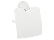 Sapho X-ROUND WHITE držák toaletního papíru s krytem, bílá