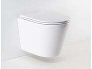 HOPA Ovale Basso Závěsné WC s flat sedátkem soft-close 51,5x35,5x36,5 cm, rimless, bílá