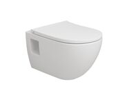 Olsen Spa TIBERA Závěsné WC se sedátkem soft-close 51x34,5x36 cm, přiznaná montáž, bílá