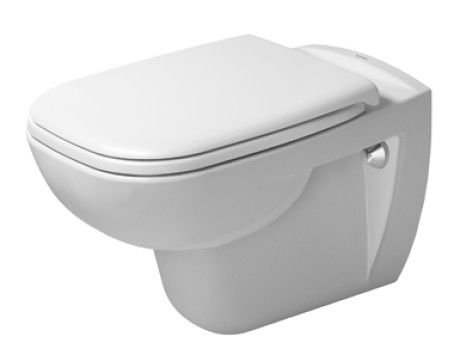 Duravit D-Code závěsné WC se sedátkem 006739 závěsy plastové, se sklápěcí automatikou, bílá