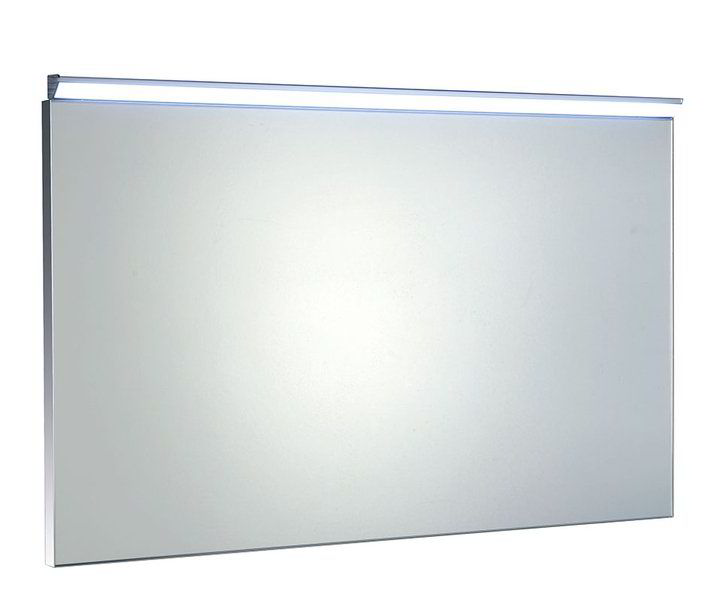 Aqualine BORA zrcadlo v rámu 1000x600mm s LED osvětlením a vypínačem, chrom