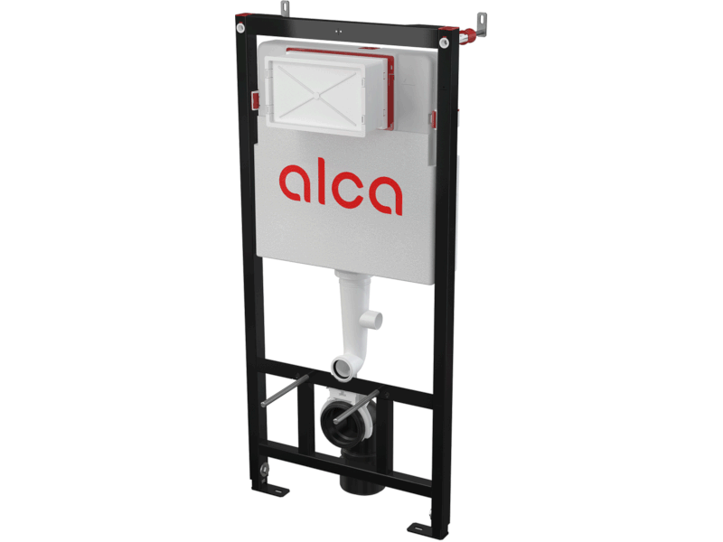 Alcadrain Sádromodul - předstěnový instalační systém s integrovanou funkcí hygienického proplachu potrubí