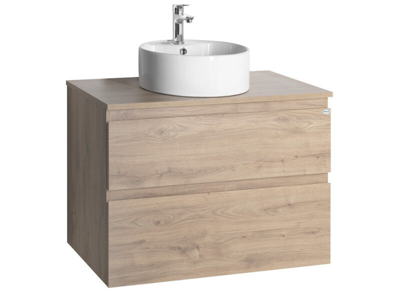Aqualine ALTAIR sestava koupelnového nábytku, š. 78,1 cm, dub emporio