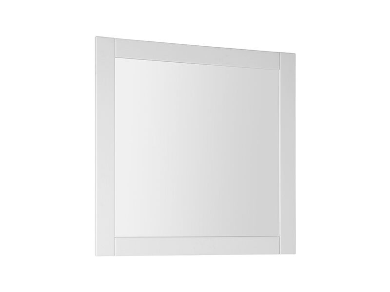 Aqualine FAVOLO zrcadlo v rámu 80x80cm, bílá mat