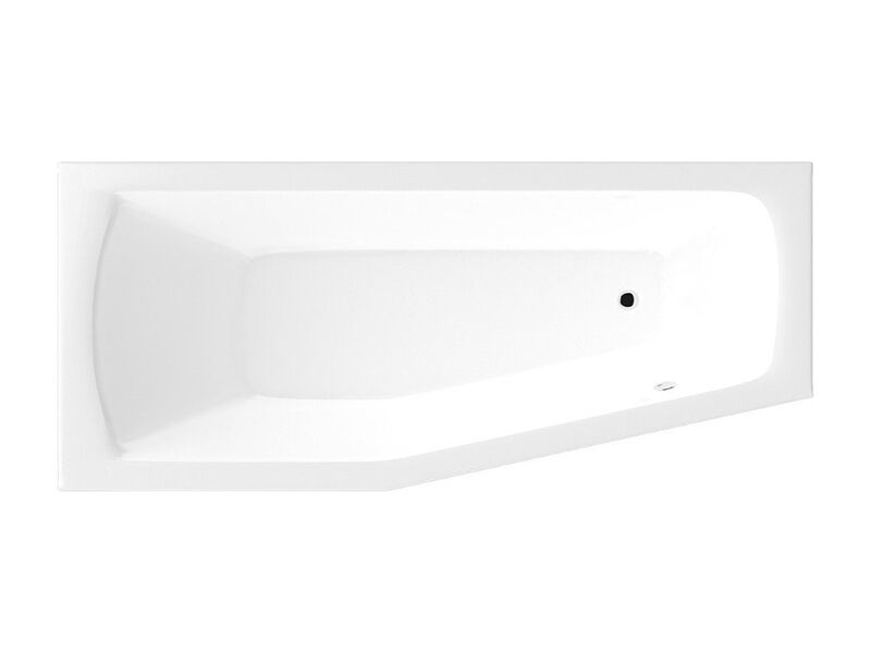 Aqualine OPAVA vana 160x70x44cm bez nožiček, levá, bílá