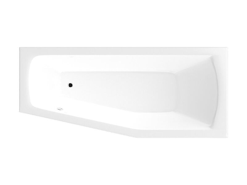 Aqualine OPAVA vana 160x70x44cm bez nožiček, pravá, bílá