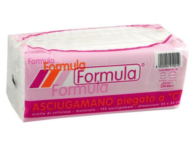 Aqualine Papírové ručníky jednovrstvé C, čistá celulóza, balíček 23x33cm, balení 3840 ks, bílá