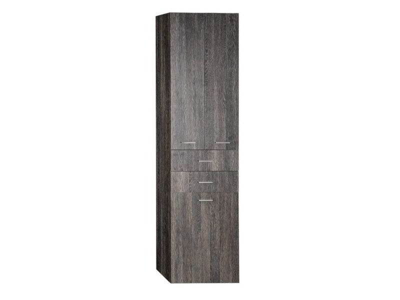 Aqualine ZOJA/KERAMIA FRESH skříňka vysoká s košem 50x184x29cm, mali wenge