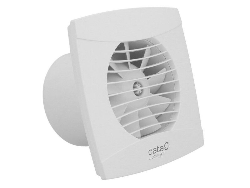 Cata UC-10 T koupelnový ventilátor axiální s časovačem, 8W, potrubí 100mm, bílá