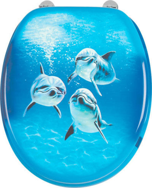 Aqualine FUNNY WC sedátko s potiskem delfíni