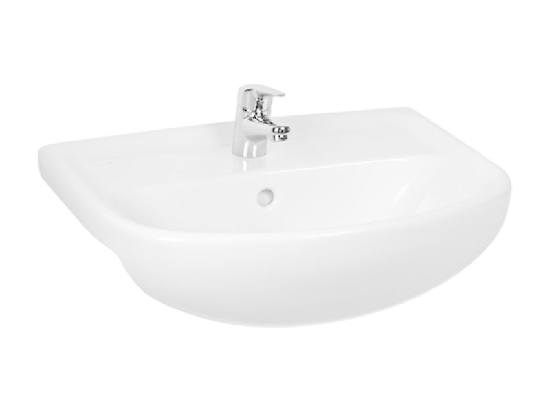 Jika Lyra Plus umyvadlo 65x48 cm, otvor pro baterii, s prepadem, bila ...