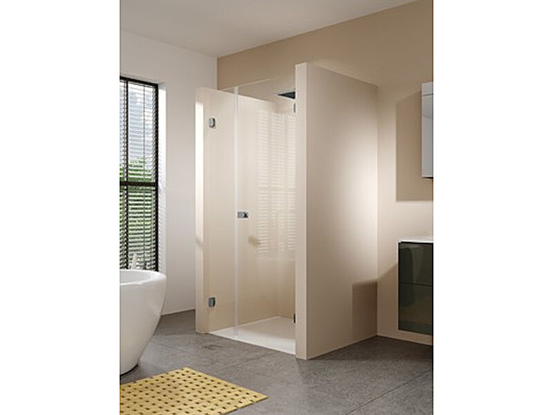 Riho Scandic Soft Q102 sprchové dveře do niky, pravé 120x200 cm, chrom, čiré sklo