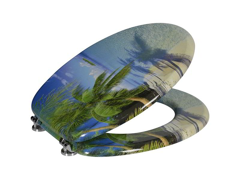 Aqualine FUNNY WC sedátko s potiskem palma