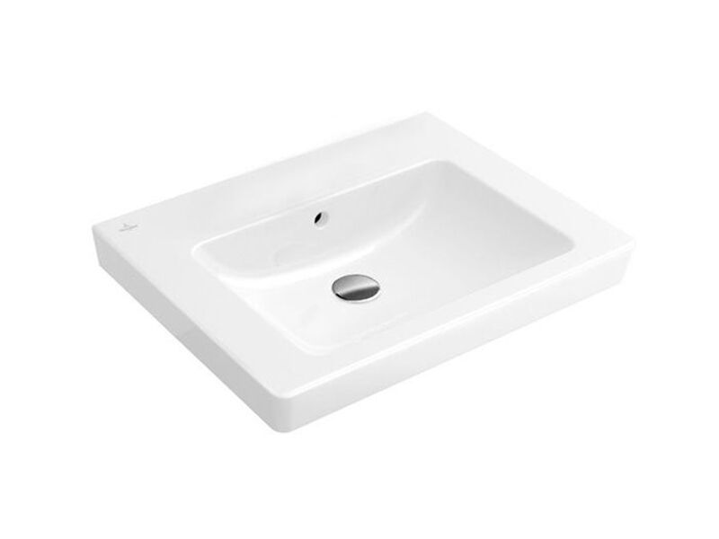 Villeroy & Boch Subway 2.0 umyvadlo 65x47 cm, bez otvoru pro baterii, s přepadem, bílá Alpin