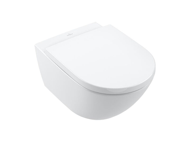 Villeroy & Boch Subway 3.0 závěsné WC se sedátkem SoftClosing, bez vnitřního okraje, TwistFlush, bílá Alpin