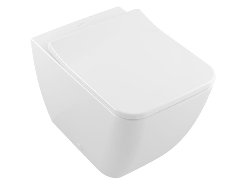 Výprodej - Villeroy & Boch Venticello klozet stojící u zdi Directflush, 375x560mm, bílá, CeramicPlus