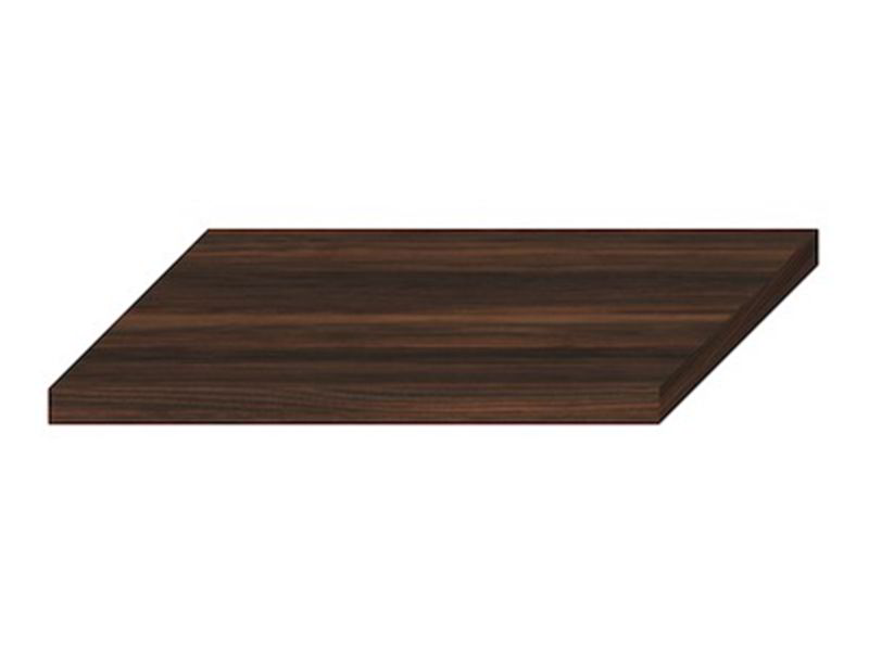 Výprodej - Jika Cubito Pure atypická umyvadlová deska 82x42x3,6 cm, bez otvoru, bez podpěr, tmavá borovice