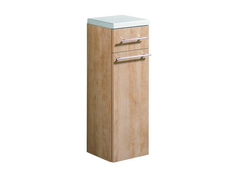 Výprodej vzorku - Keramag VITELLE postranní skříňka 275x275x800mm, panty vlevo, divoká hrušeň